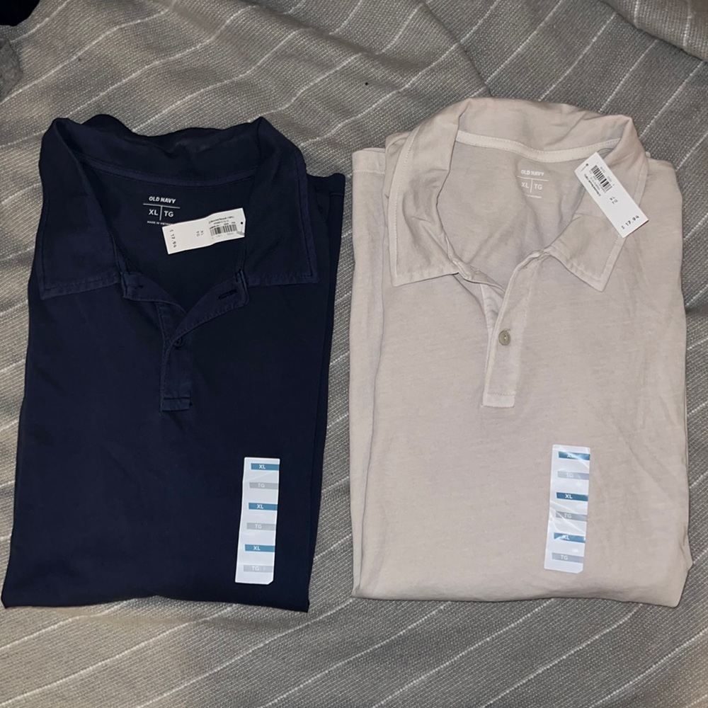 Three Old Navy Polos-NWT